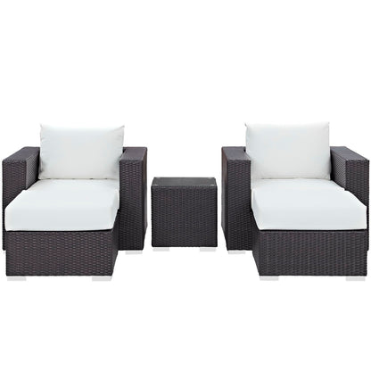 Convene 5 Piece Outdoor Patio Sectional Set by Furniture For America