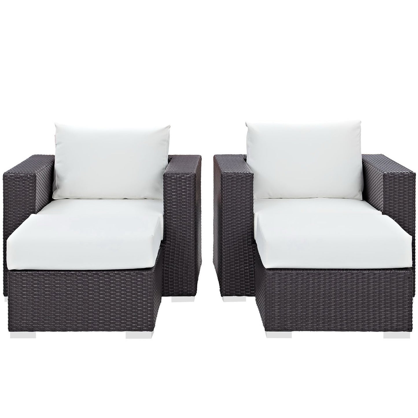 Convene 4 Piece Outdoor Patio Sectional Set by Furniture For America