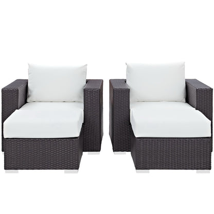 Convene 4 Piece Outdoor Patio Sectional Set by Furniture For America
