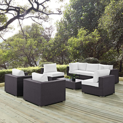 Convene 8 Piece Outdoor Patio Sectional Set by Furniture For America