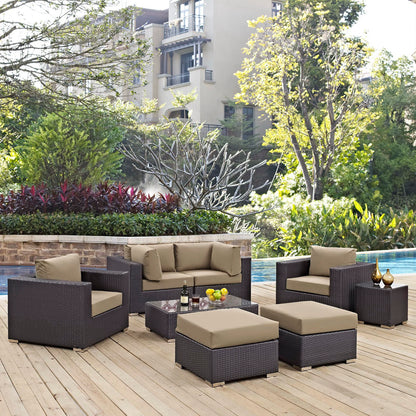 Convene 8 Piece Outdoor Patio Sectional Set by Furniture For America
