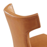 Spire Vegan Leather Dining Chair in Tan