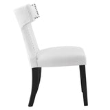 Spire Fabric Dining Chair in White