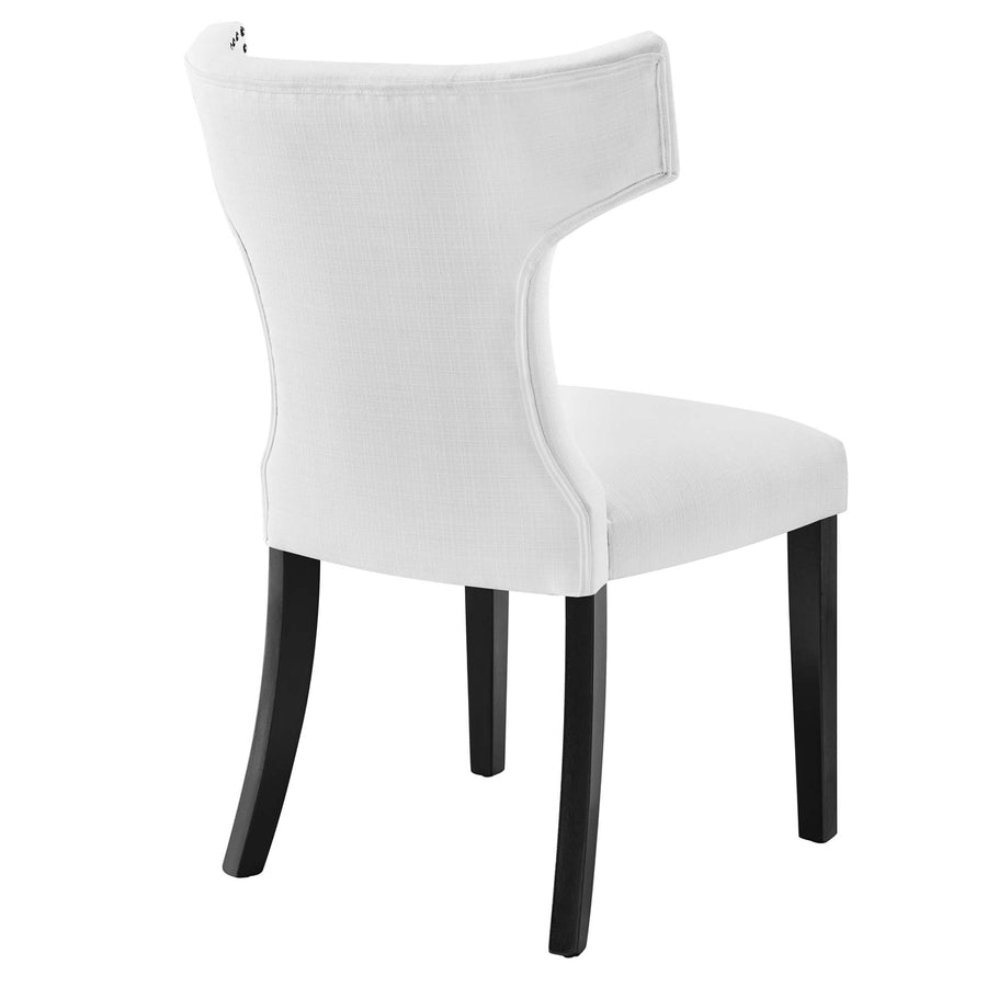 Spire Fabric Dining Chair in White