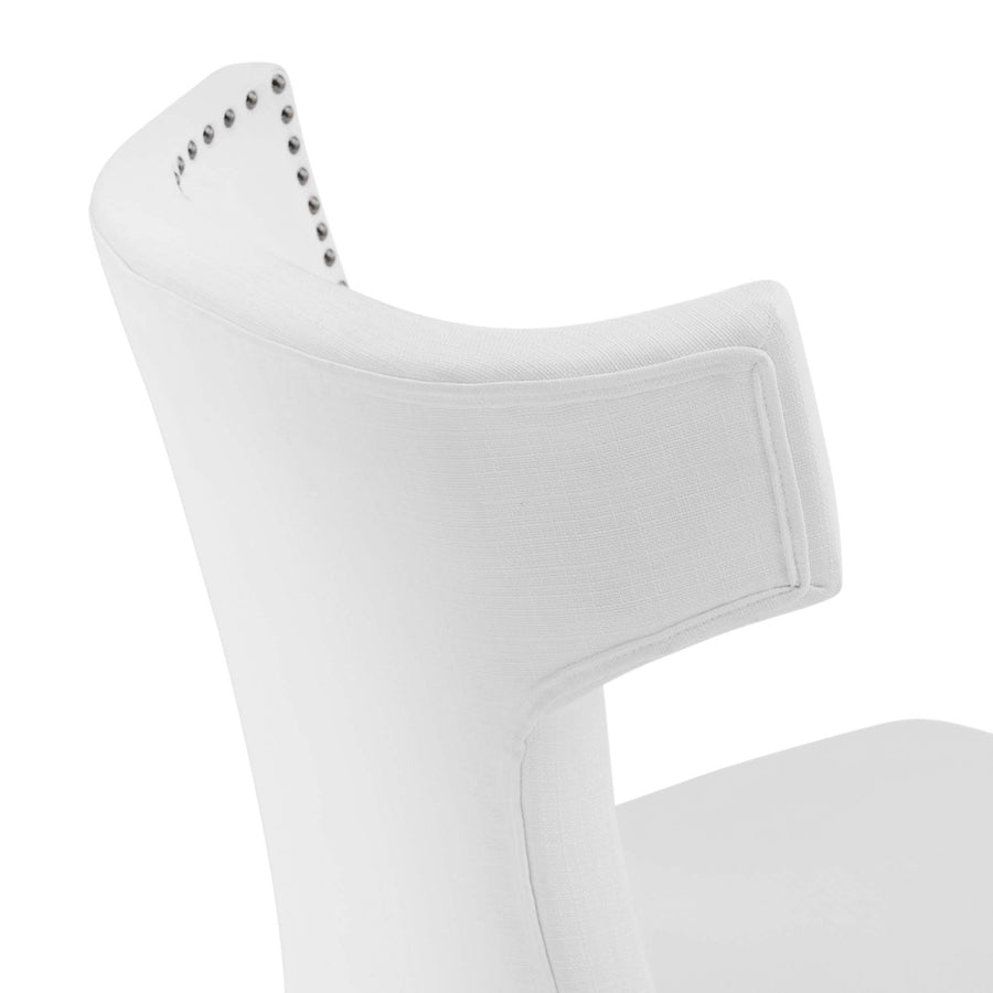 Spire Fabric Dining Chair in White