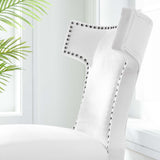 Spire Fabric Dining Chair in White