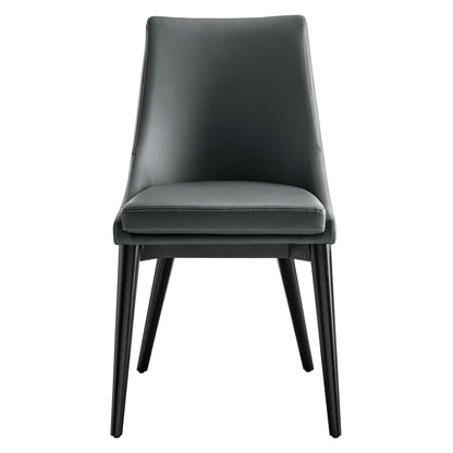 Viscount Vegan Leather Dining Chair by Furniture For America