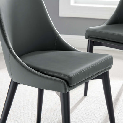 Viscount Vegan Leather Dining Chair by Furniture For America