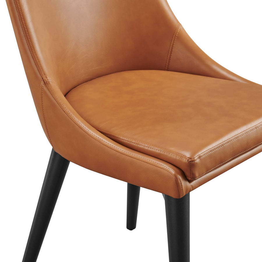Foyer Vegan Leather Dining Chair in Tan
