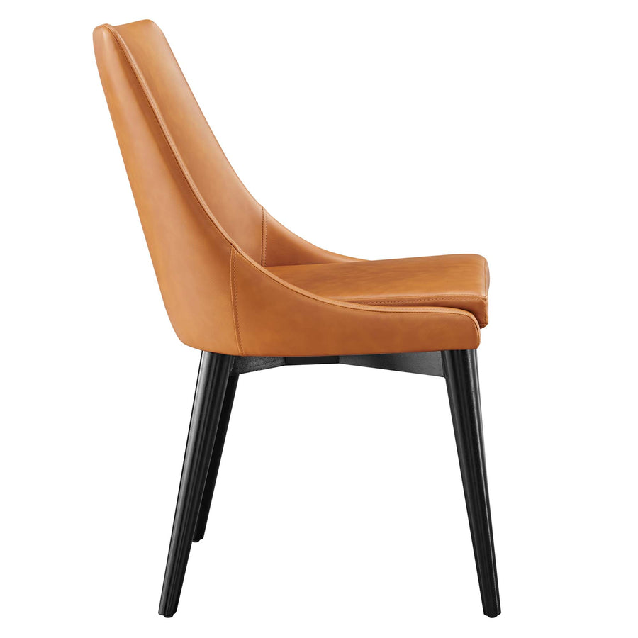 Foyer Vegan Leather Dining Chair in Tan