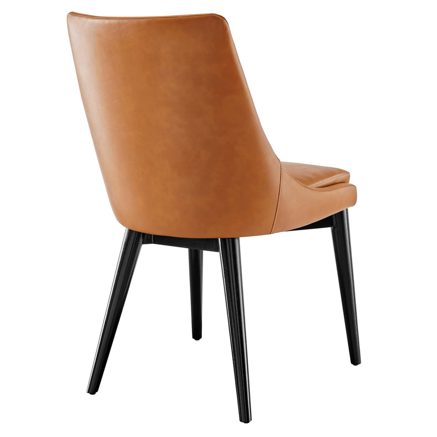 Foyer Vegan Leather Dining Chair in Tan