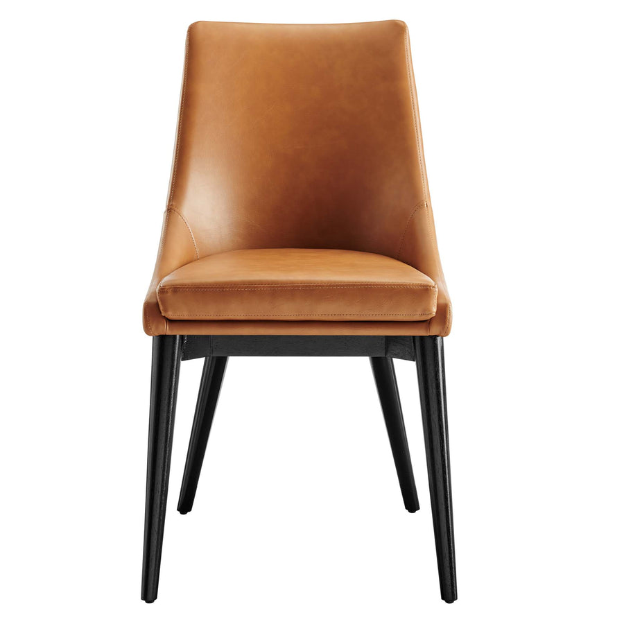 Foyer Vegan Leather Dining Chair in Tan