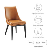 Foyer Vegan Leather Dining Chair in Tan