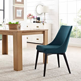 Foyer Fabric Dining Chair in Azure