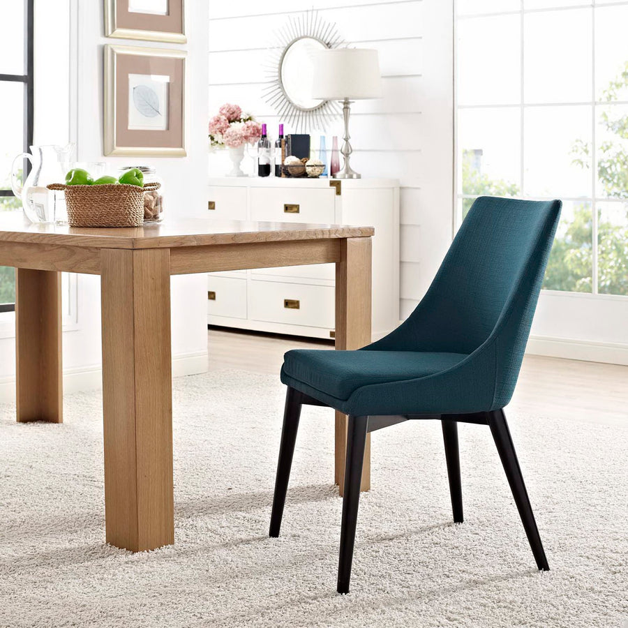 Foyer Fabric Dining Chair in Azure