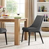 Foyer Fabric Dining Chair in Gray