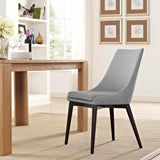 Foyer Fabric Dining Chair in Light Gray