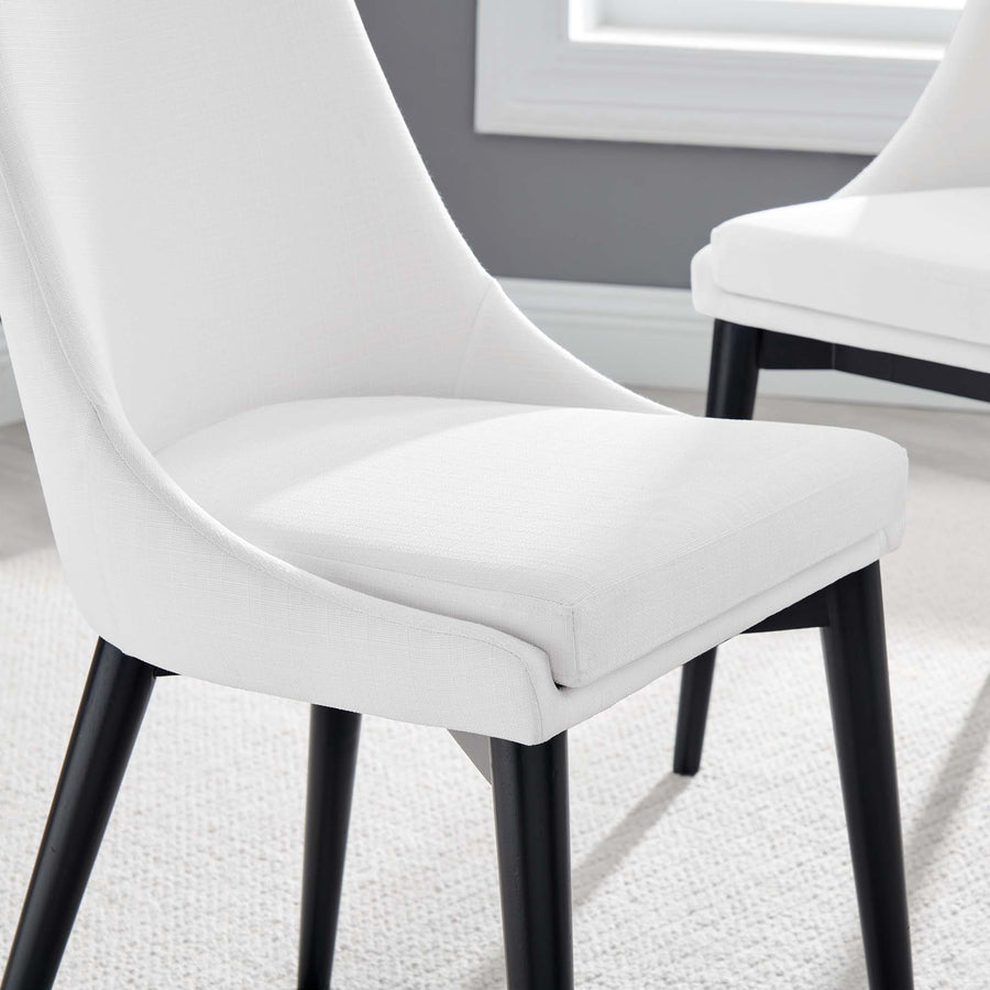 Foyer Fabric Dining Chair in White