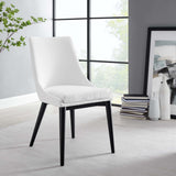 Foyer Fabric Dining Chair in White