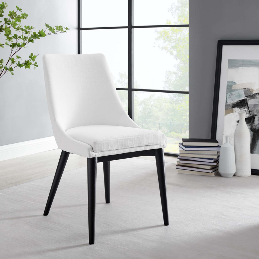 Foyer Fabric Dining Chair in White