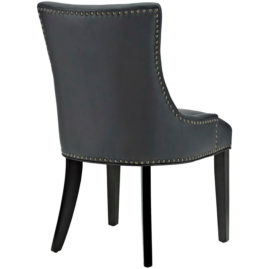 Vista Vegan Leather Dining Chair in Black