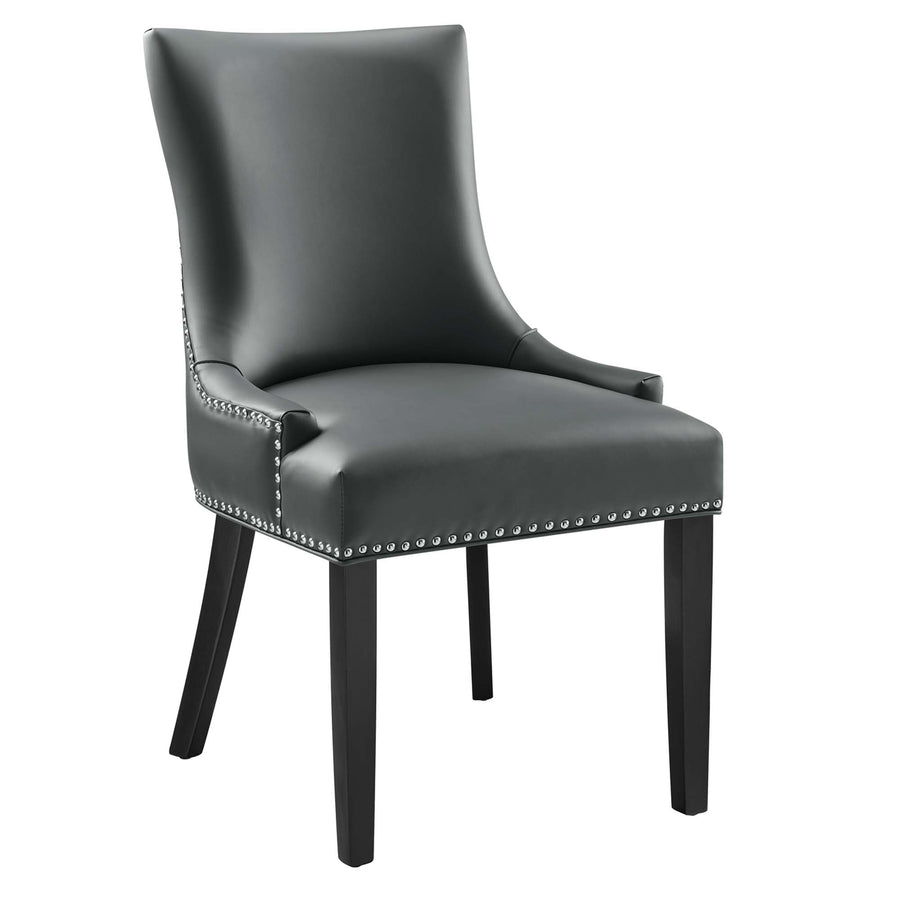 Vista Vegan Leather Dining Chair in Gray