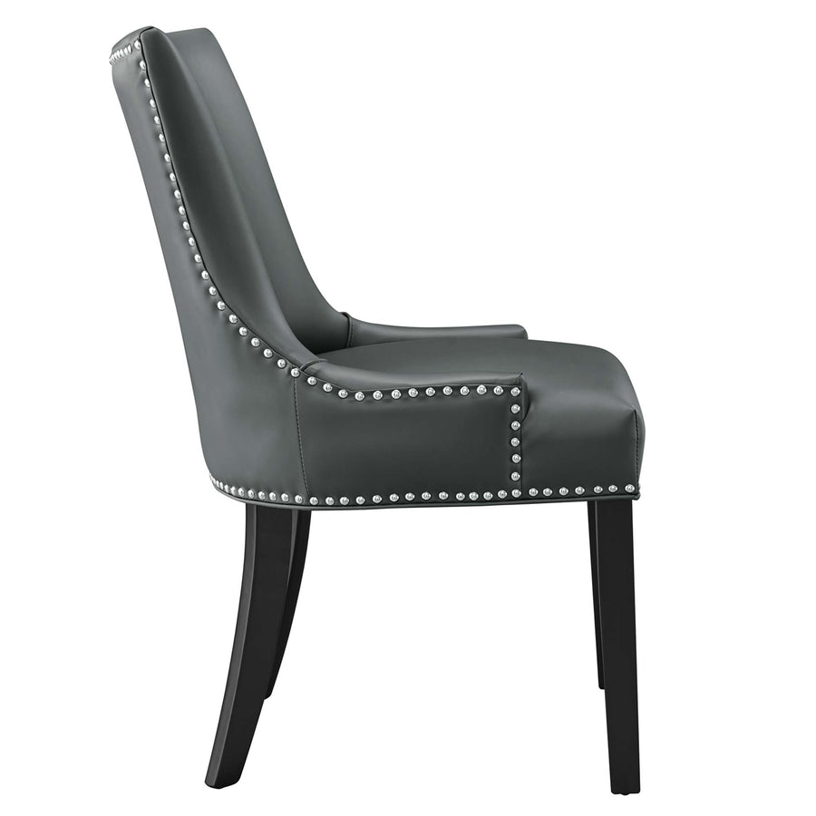 Vista Vegan Leather Dining Chair in Gray
