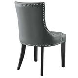Vista Vegan Leather Dining Chair in Gray