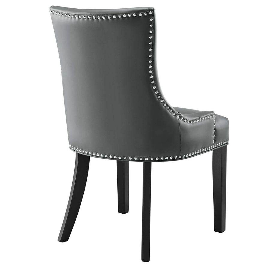 Vista Vegan Leather Dining Chair in Gray