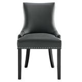 Vista Vegan Leather Dining Chair in Gray