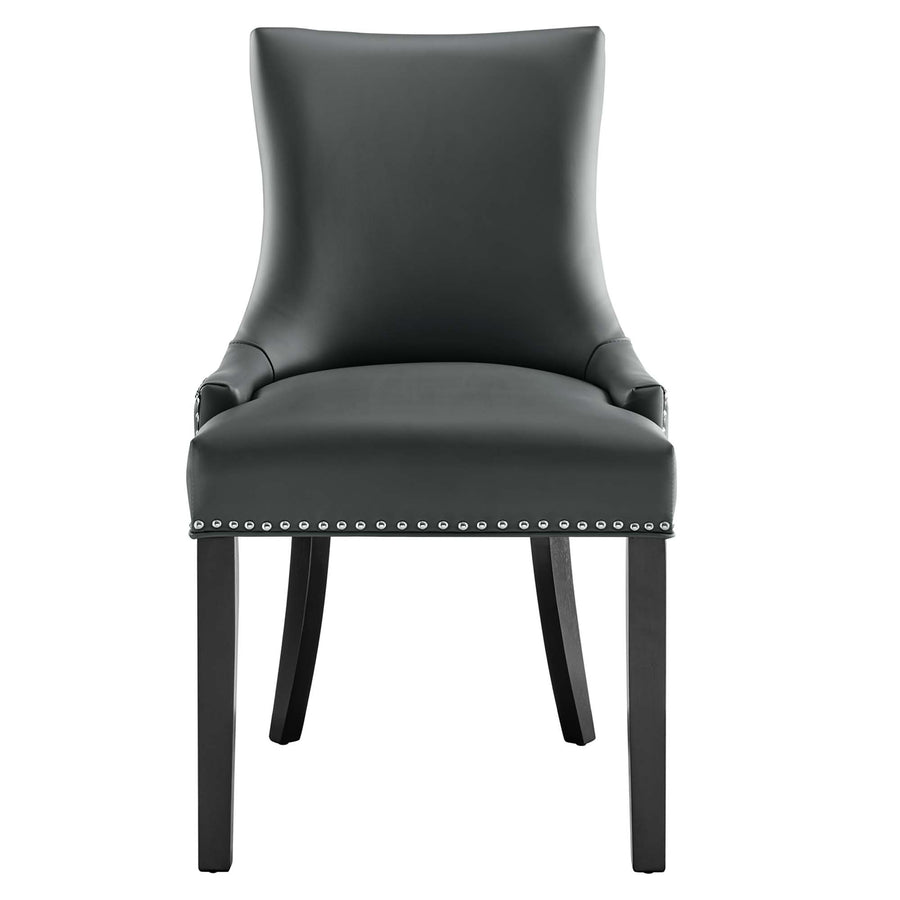 Vista Vegan Leather Dining Chair in Gray