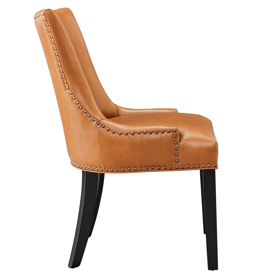 Vista Vegan Leather Dining Chair in Tan