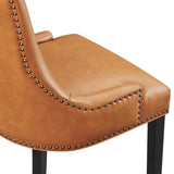 Vista Vegan Leather Dining Chair in Tan