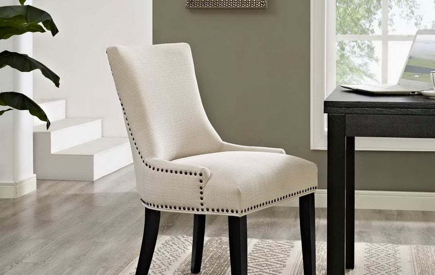 Vista Fabric Dining Chair in Beige