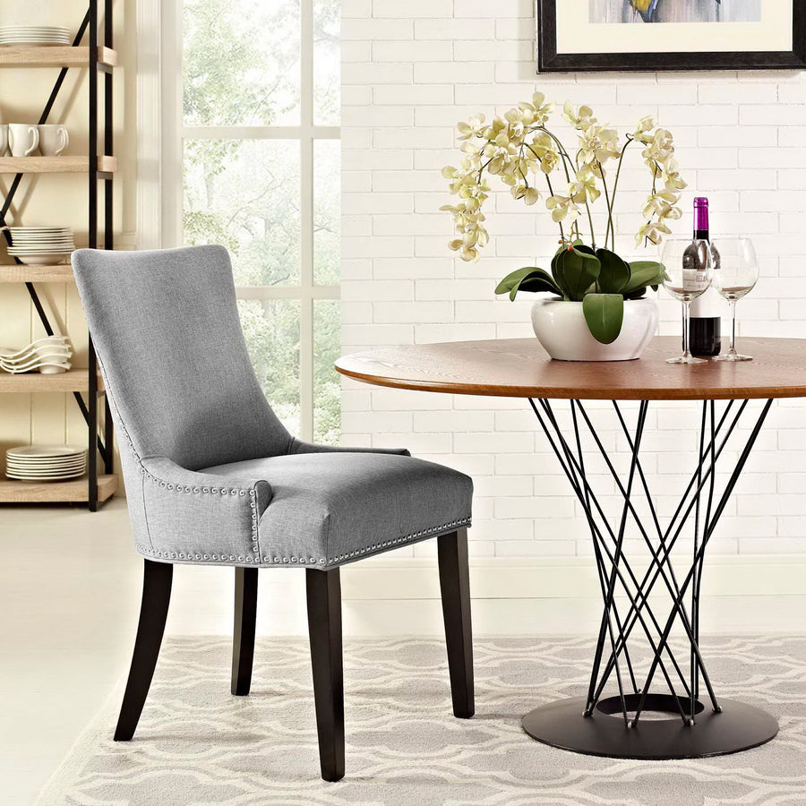 Vista Fabric Dining Chair in Light Gray