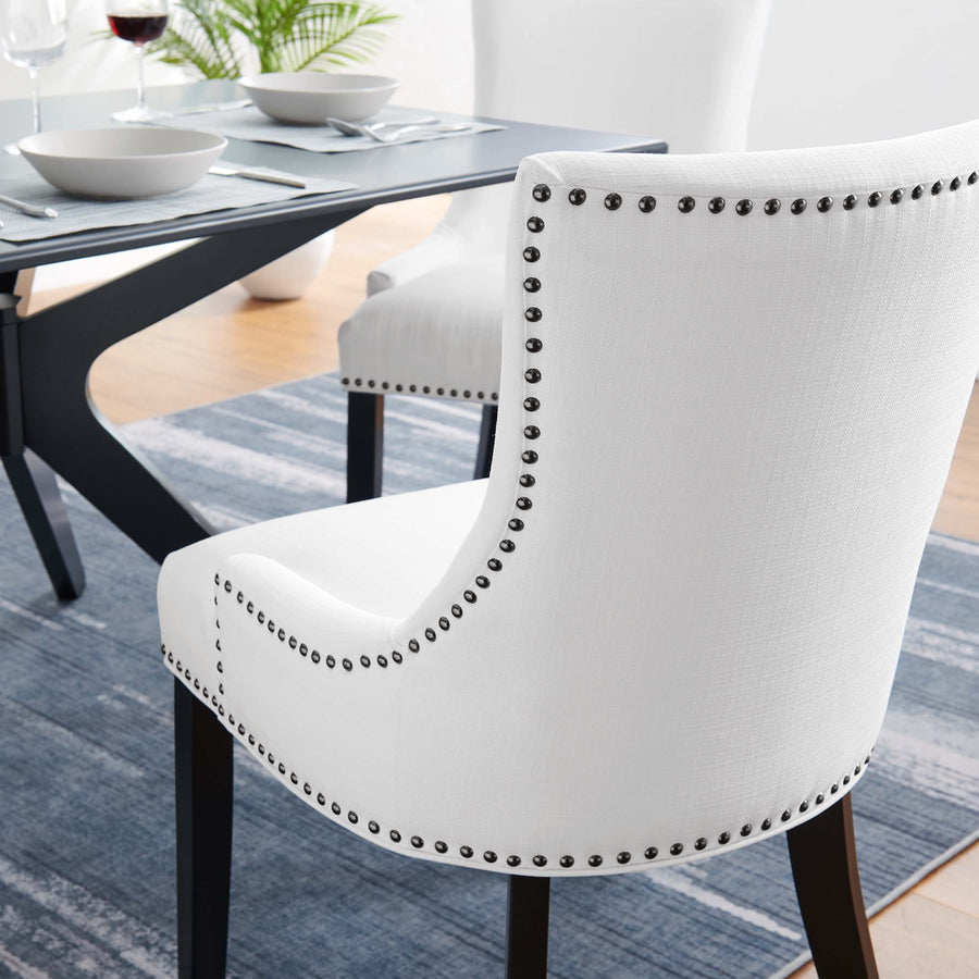 Vista Fabric Dining Chair in White