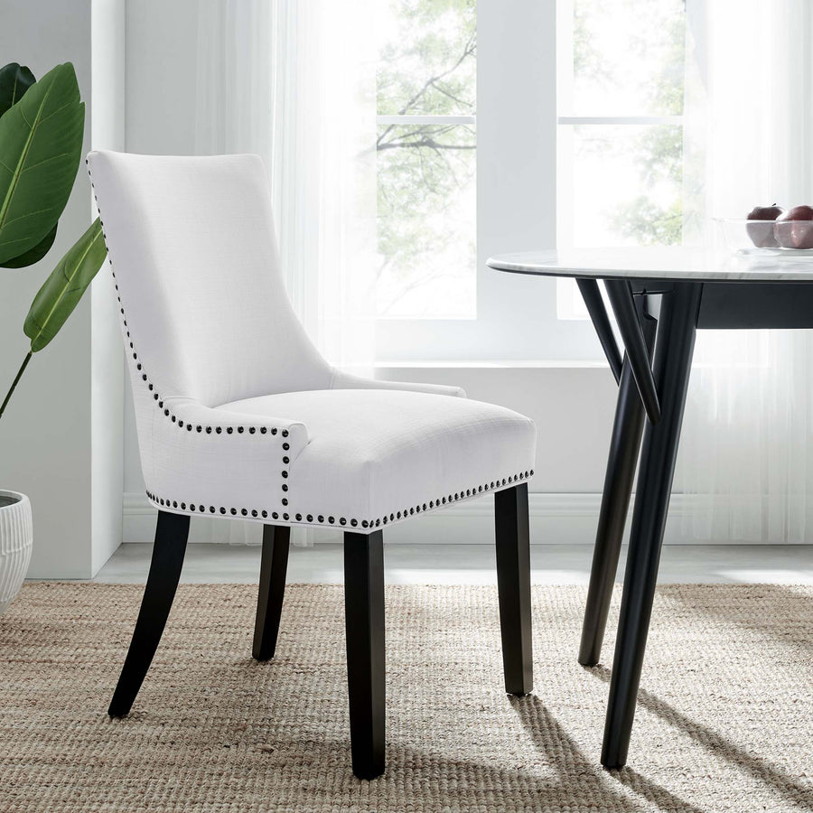Vista Fabric Dining Chair in White