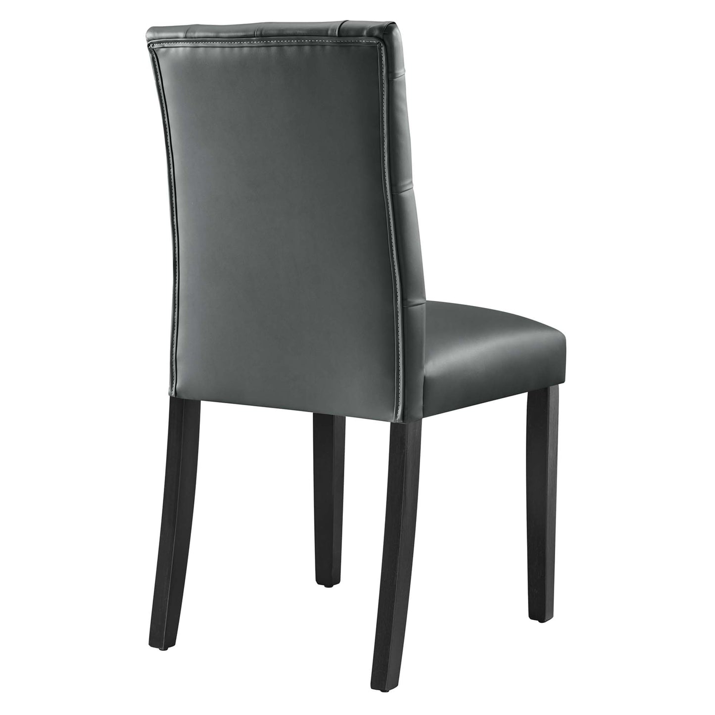 Duchess Button Tufted Vegan Leather Dining Chair by Furniture For America