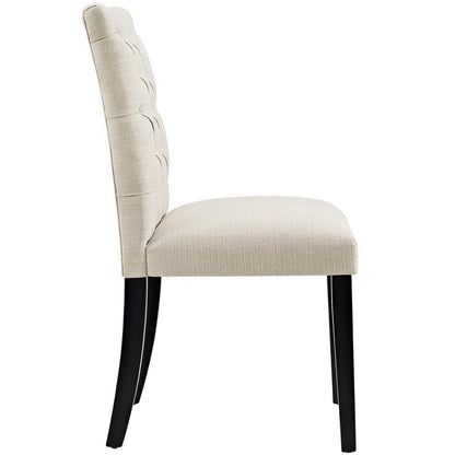 Duchess Button Tufted Fabric Dining Chair by Furniture For America