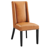 Lyra Vegan Leather Dining Chair in Tan