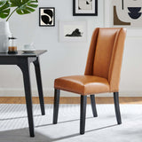 Lyra Vegan Leather Dining Chair in Tan