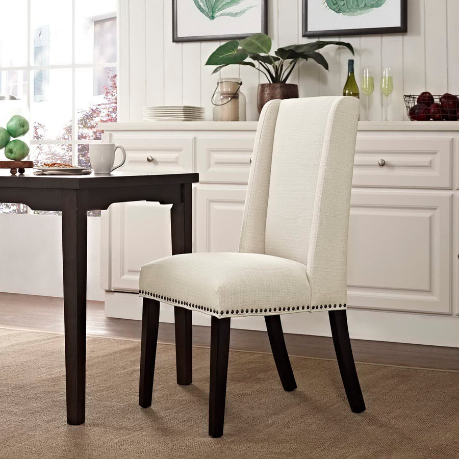 Lyra Fabric Dining Chair in Beige