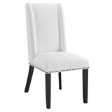 Lyra Fabric Dining Chair in White