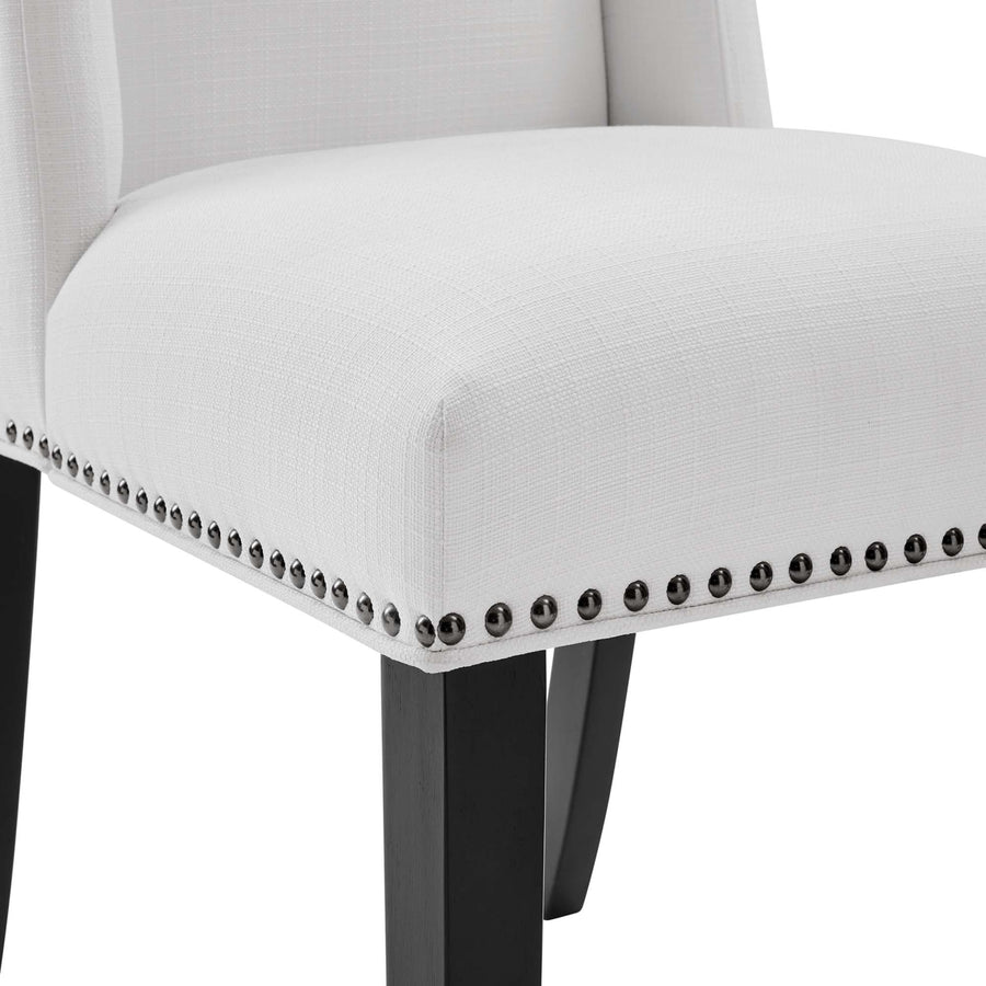 Lyra Fabric Dining Chair in White