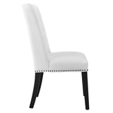 Lyra Fabric Dining Chair in White