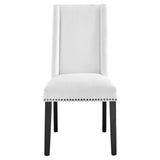 Lyra Fabric Dining Chair in White