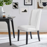 Lyra Fabric Dining Chair in White