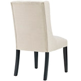 Ellison Button Tufted Fabric Dining Chair in Beige