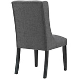 Ellison Button Tufted Fabric Dining Chair in Gray