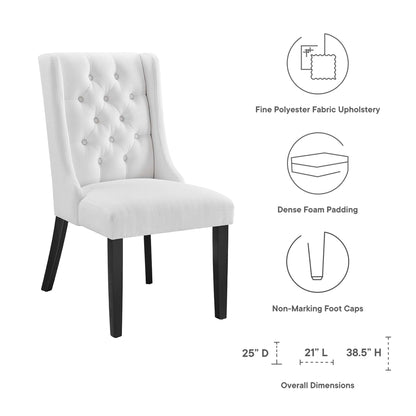 Baronet Button Tufted Fabric Dining Chair by Furniture For America